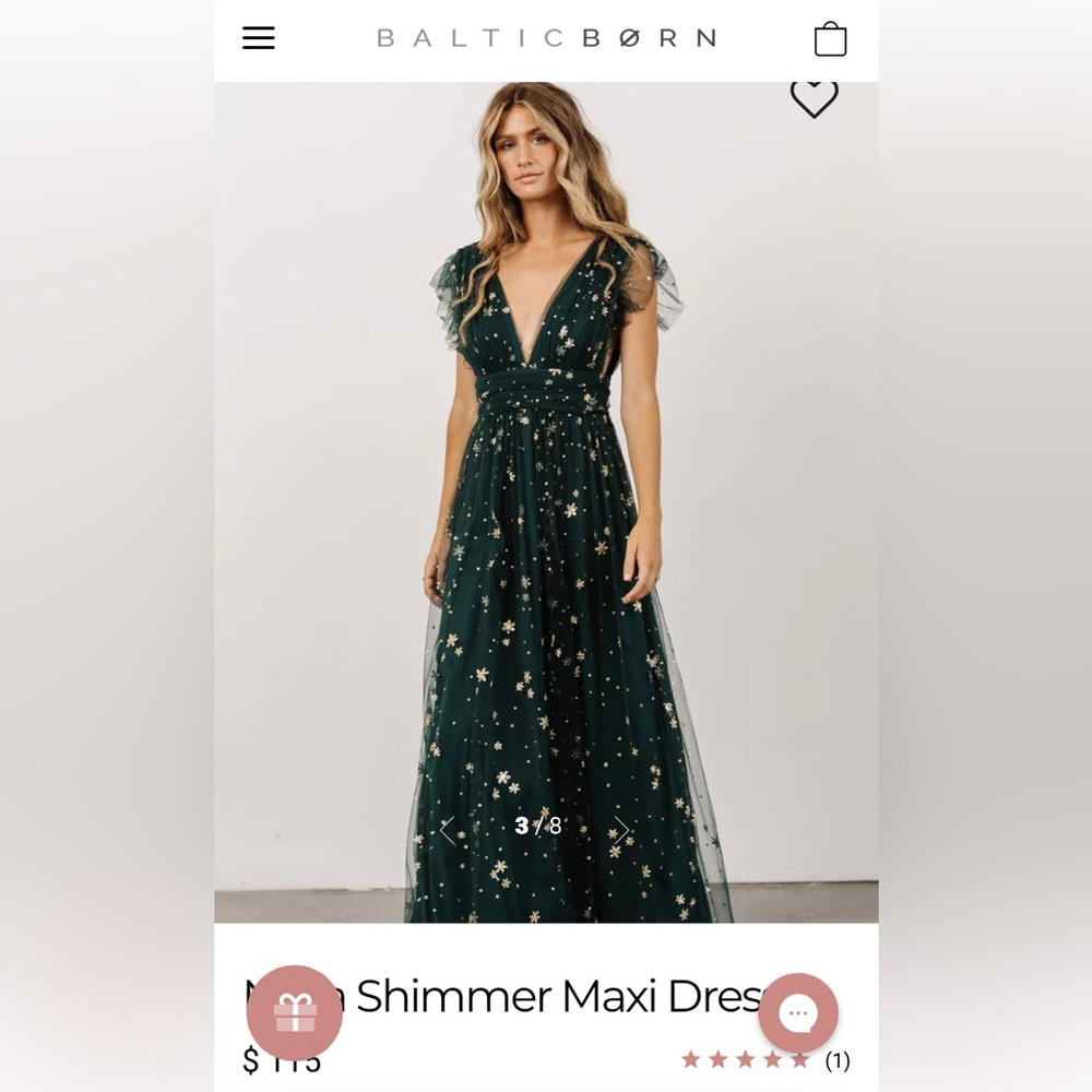 Baltic Born Nova Shimmer Maxi Dress